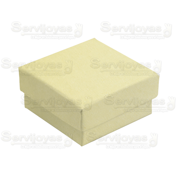 Caja Mini para Broquel Multicolor Crema Medidas: 3.8x3.8x2cm 1480.CR