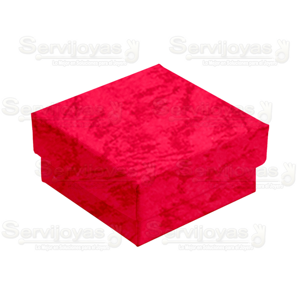 Caja Mini para Broquel Multicolor Roja Medidas: 3.8x3.8x2cm 1480.RD