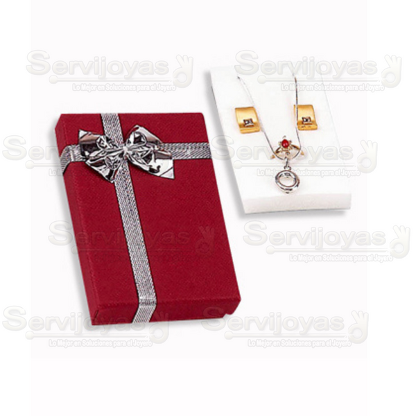 Caja Regalo Juego/Dije Rojo Medidas: 6.8x9.4x2.9cm 1604.RD
