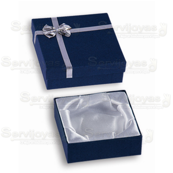 Caja Regalo para Aro Azul Medidas: 8.7x8.7x3cm 1607.BL