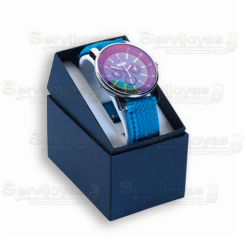 Caja Económica para Reloj Color Azul 1608.BL