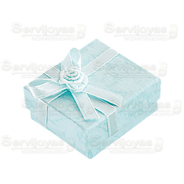 Caja Moño De Flor Pastel Arete Chico Colores Surtidos Medidas: 4.8x4.4x2.3cm 1702