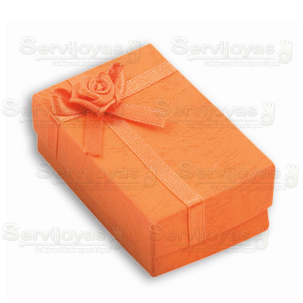 Caja Moño De Flor Pastel Cadena Con Dije Surtidos Medidas: 5x7.5x2.3cm 1703