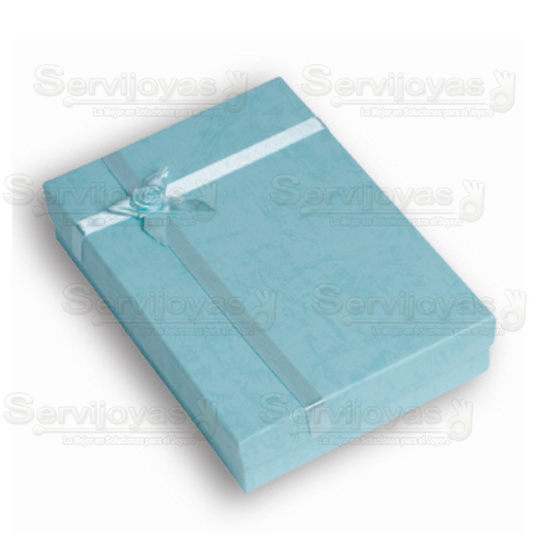 Caja Moño De Flor Pastel Collar Colores Surtidos Medidas: 12.7x18.4x3.6cm 1706
