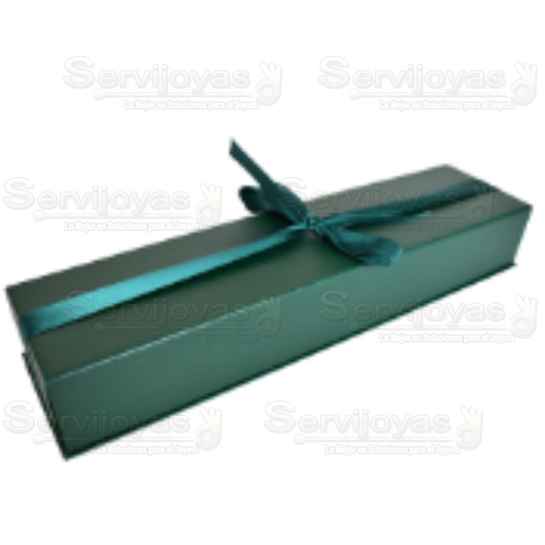 Caja Esmeralda Para Pulsera Medidas: 27.5x7.1x4cm 1754.ES