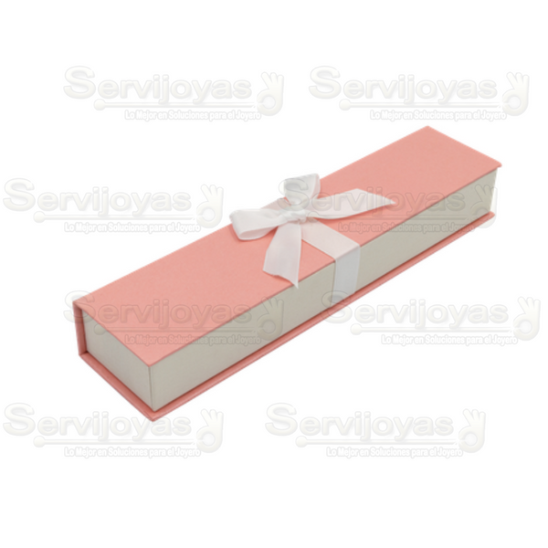 Caja Iberia Para Pulsera Listón/Imán Rosa Medidas: 23x6x4cm 2013