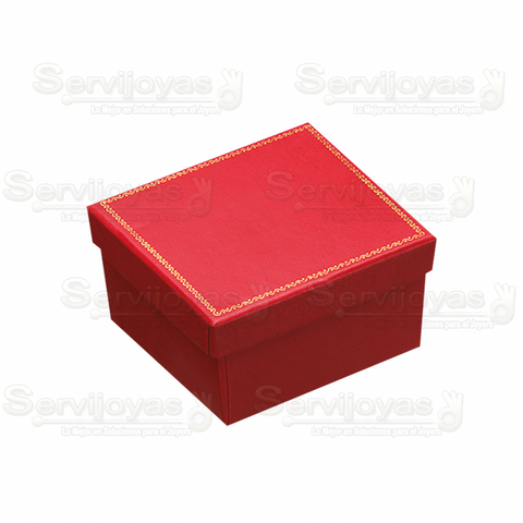 Caja Carte Carton Cuadrada Alta Brazalete/Reloj Rojo 2211.RD