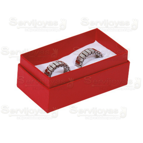 Caja Carte Carton 2 Anillos Rojo 2208.RD