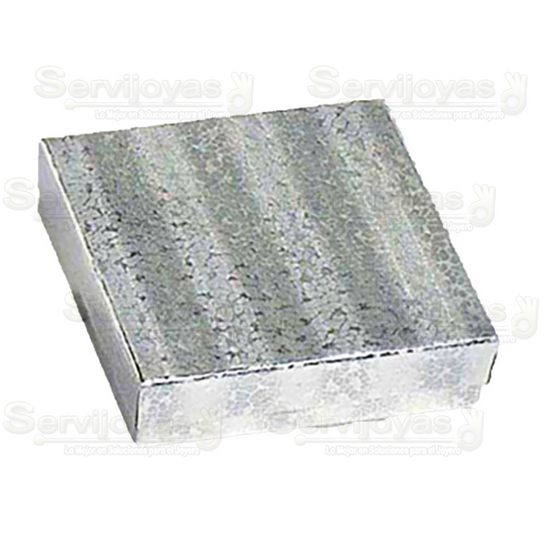 Caja Comet Cuadrada Plata Medidas: 8.7x8.7x2.5cm 1104.SL