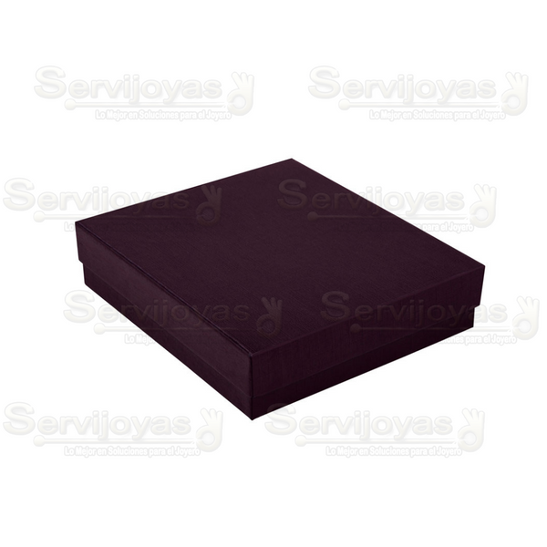 Caja Cuadrada para Juego Grande Lino Morada Medidas: 10.2x9.2x2.5cm 1493.PL