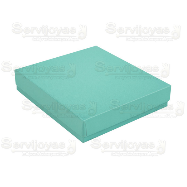 Caja para Collares Lino Aqua Medidas: 15x18.6x3cm 1495.AQ