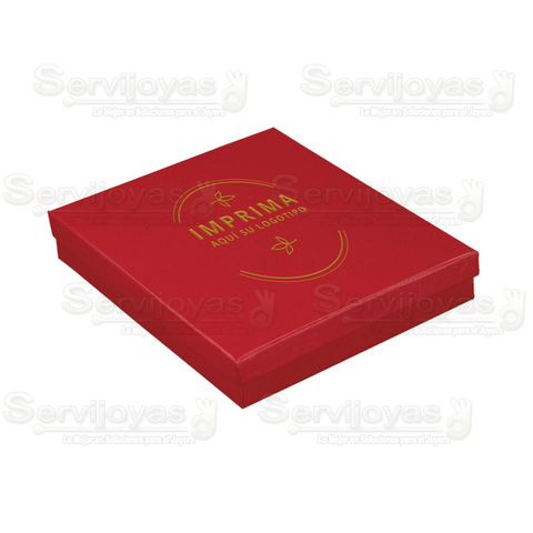 Caja para Collares Lino Rojo 1495.RD