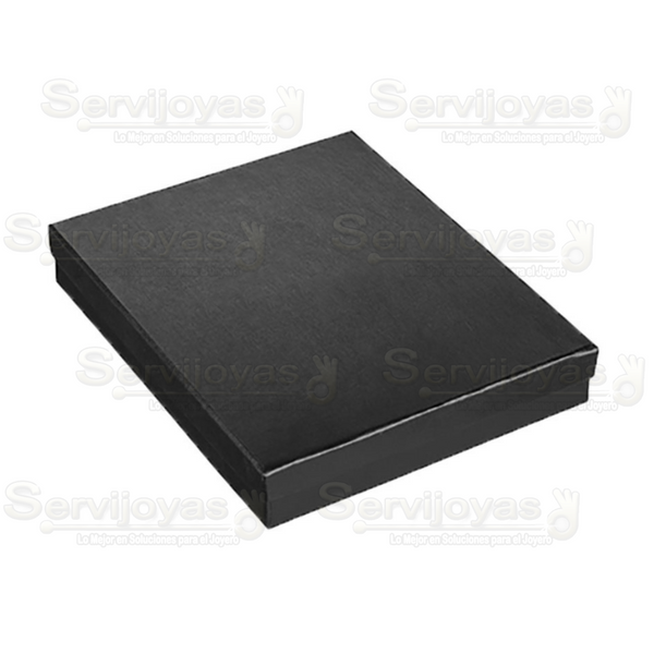 Caja para Collares Lino Negra Medidas: 15x18.6x3cm 1495.BK