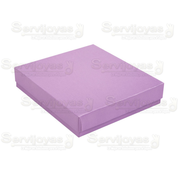 Caja para Collares Lino Violeta Medidas: 15x18.6x3cm 1495.VT