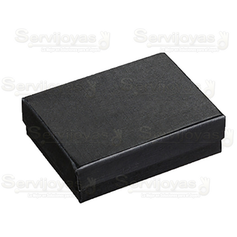 Caja para Aretes Largos y/o Juego Chico Lino Negra 1492.BK