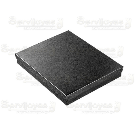 Cajas para Collares Extra Grandes Lino Negra 1497.BK