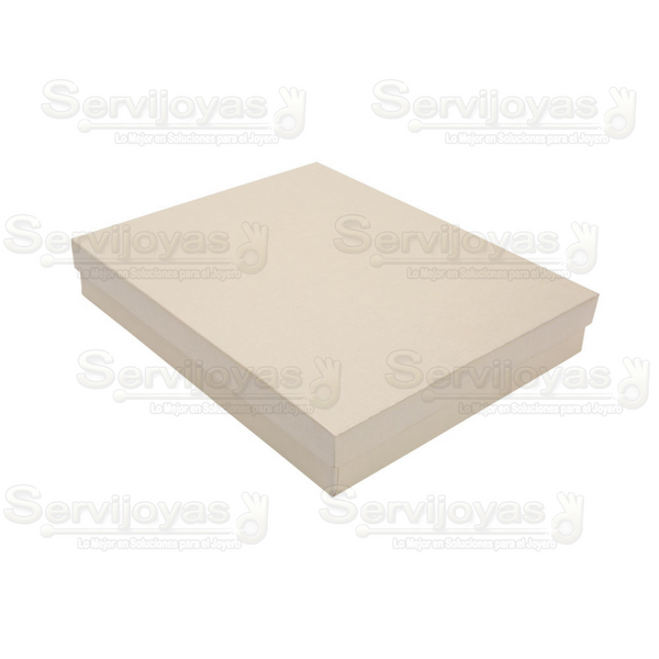 Cajas para Collares Extra Grandes Lino Crema Medidas: 22.2x16.8x4cm 1497.CR