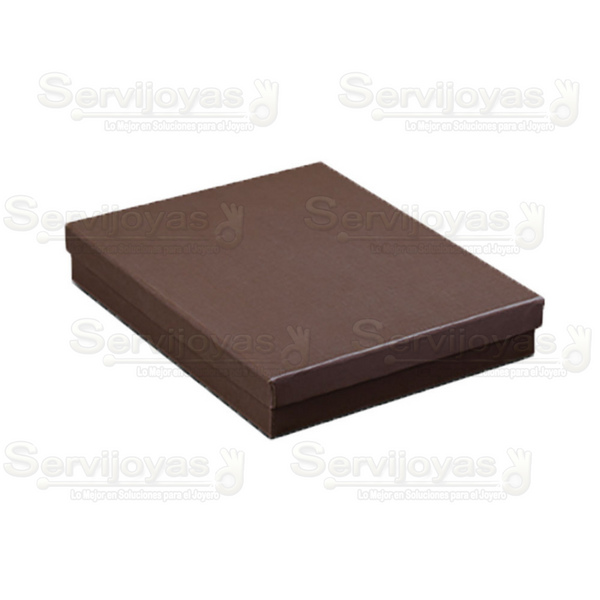 Cajas para Collares Extra Grandes Lino Cafe Medidas: 22.2x16.8x4cm 1497.BR