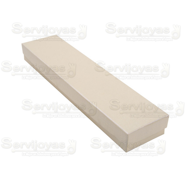 Caja para Pulseras Lino Crema Medidas: 22x5x2.5 1494.CR