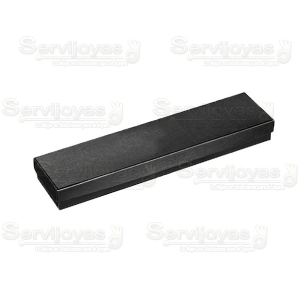 Caja para Pulseras Lino Negra Medidas: 22x5x2.5 1494.BK