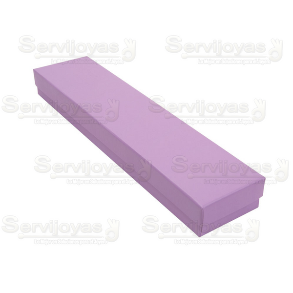 Caja para Pulseras Lino Violeta Medidas: 22x5x2.5 1494.VT