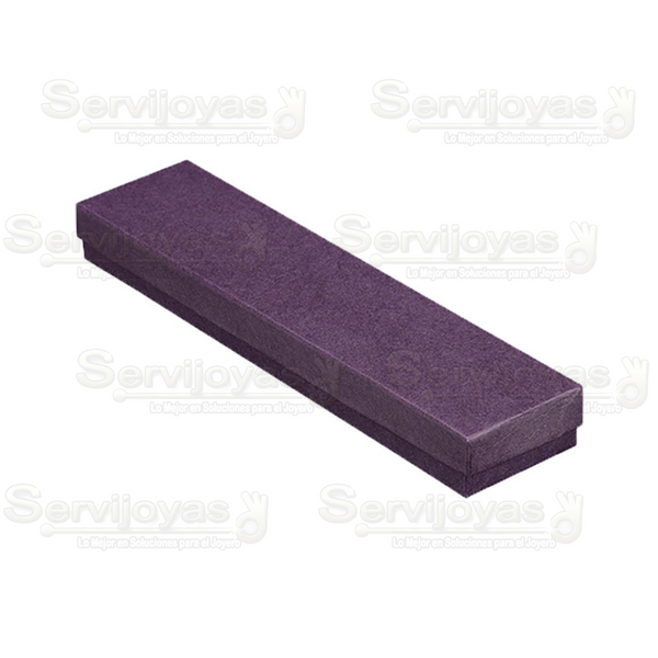 Caja para Pulsera Multicolor Morada Medidas: 22x5x2.5cm 1484.PL