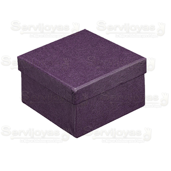 Caja Multicolor Cuadrada Alta Morada Medidas: 8.5x8.5x5.5cm 1486.PL