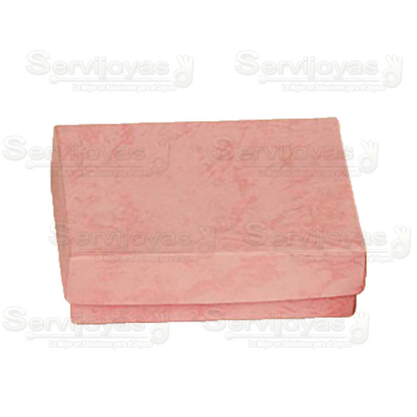 Caja para Aretes Largos o Juego Chico Multicolor Rosa Medidas: 8x6x2.5cm 1482.PK