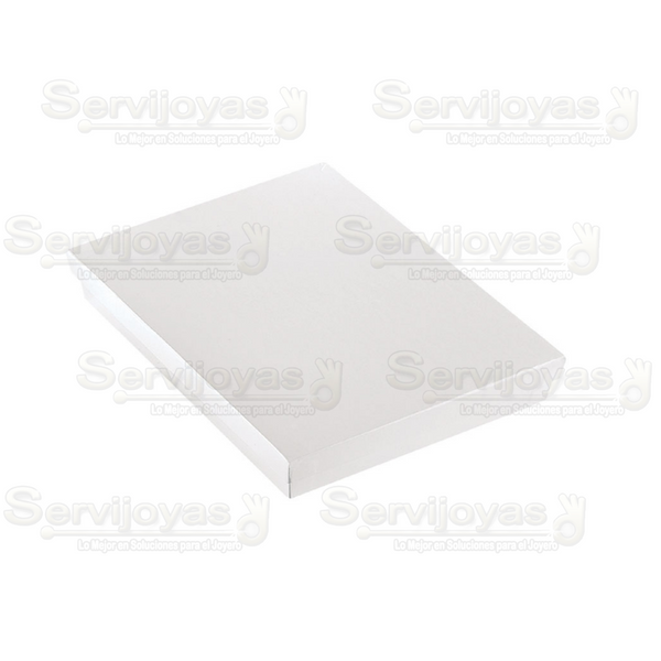 Caja para Collar Extra Grande Multicolor Blanca Medidas: 16.8x22.2x4cm 1487.WH
