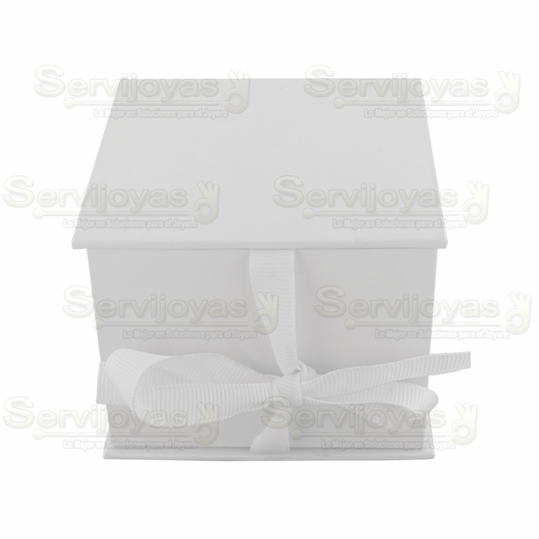 CAJA MURANO RELOJ BLANCO Medidas: 8.5x8.5x7cm 1434.WH