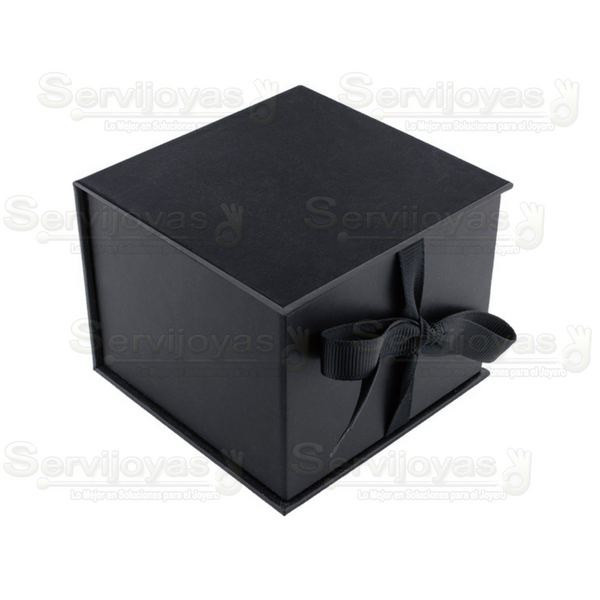 CAJA MURANO RELOJ NEGRO Medidas: 8.5x8.5x7cm 1434.BK