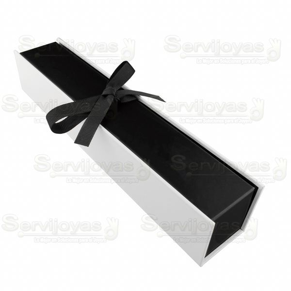 CAJA MURANO PULSERA BLANCO/NEGRO Medidas: 22x8.5x7cm 1435.WH/BK