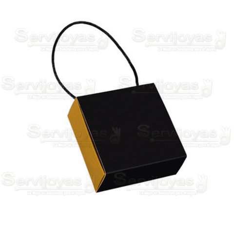 Caja Paris Chica Negro con Dorada 1180.GD