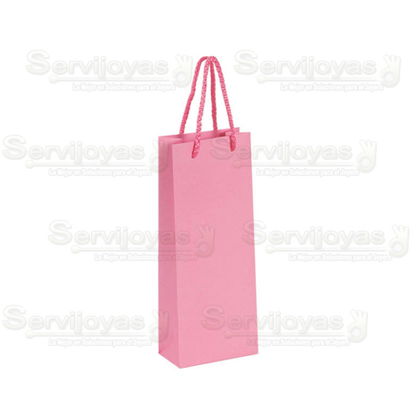 Bolsa Papel Mate Alargada Rosa 2803.PK