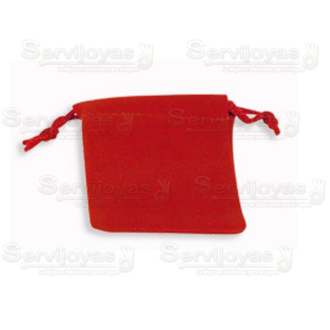 Bolsa de Velour Chica Rojo 2400.RD