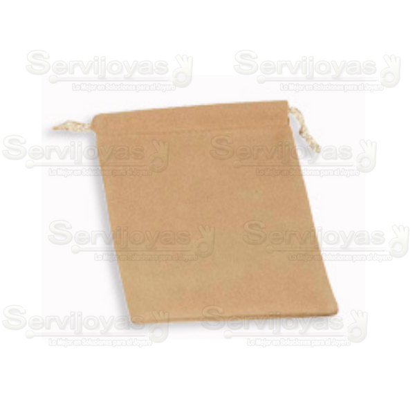 Bolsa de Velour Grande Beige Medidas: 13x9.5cm 2410.BG