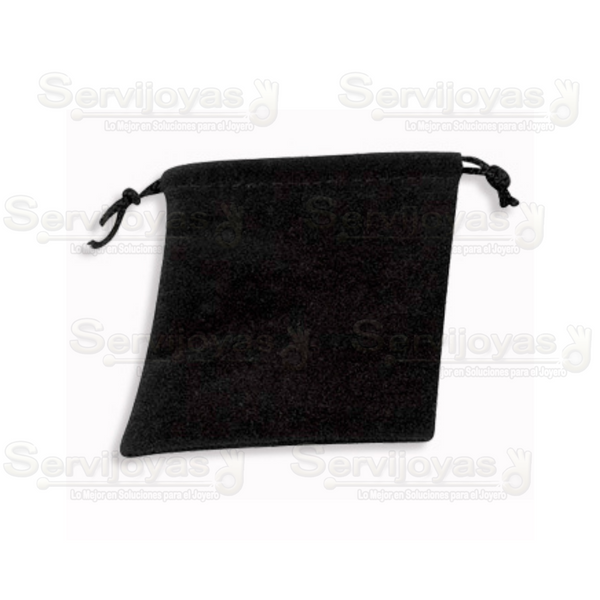 Bolsa de Velour Grande Negra Medidas: 13x9.5cm 2410.BK