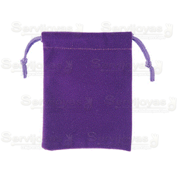 Bolsa de Velour Grande Morada Medidas: 13x9.5cm 2410.PL