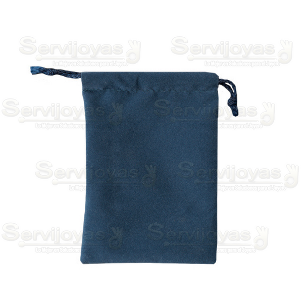 Bolsa de Velour Grande Azul Medidas: 13x9.5cm 2410.BL