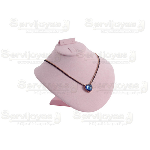 Exhibidor Candy Rosa Cuello Normal para Collar, Aretes y Anillos Medidas: 18x14x13.3cm 6928