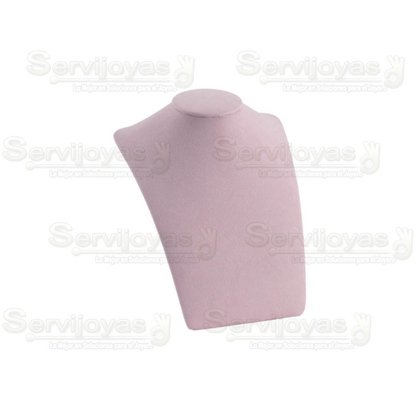 Exhibidor Candy Rosa Cuello Elegante Mediano para Collar Medidas: 21x14x26cm 6987