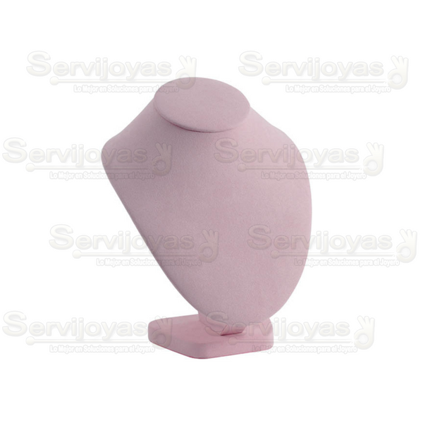 Exhibidor Candy Rosa Cuello Princesa para Collar Medidas: 19x16.5x22.7cm 6930