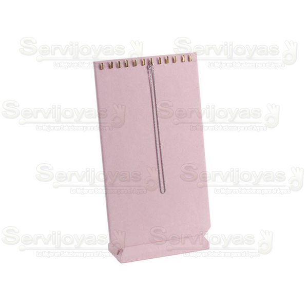 Exhibidor Candy Rosa Vertical para 12 Cadenas Medidas: 18x7.5x33cm 6922