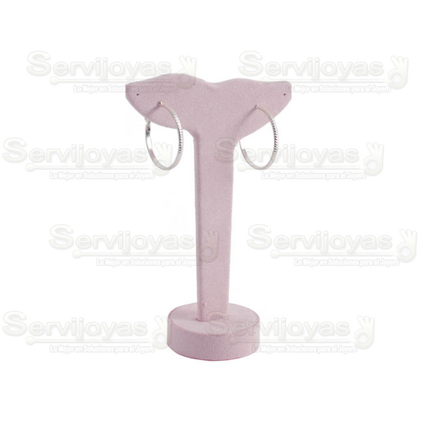 Exhibidor Candy Rosa "T" para Aretes Medidas: 8.9x4.5x12.5cm 6918