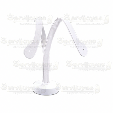 Exhibidor para Arete de Ramitas Vinipiel Blanca 5915.WH