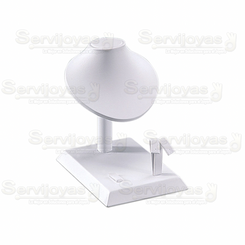 Cuello Mini con Aretes y Anillo Vinipiel Blanca 5925.WH