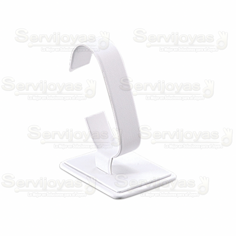 Exhibidor Para Reloj Vertical Vinipiel Blanco 5803.WH