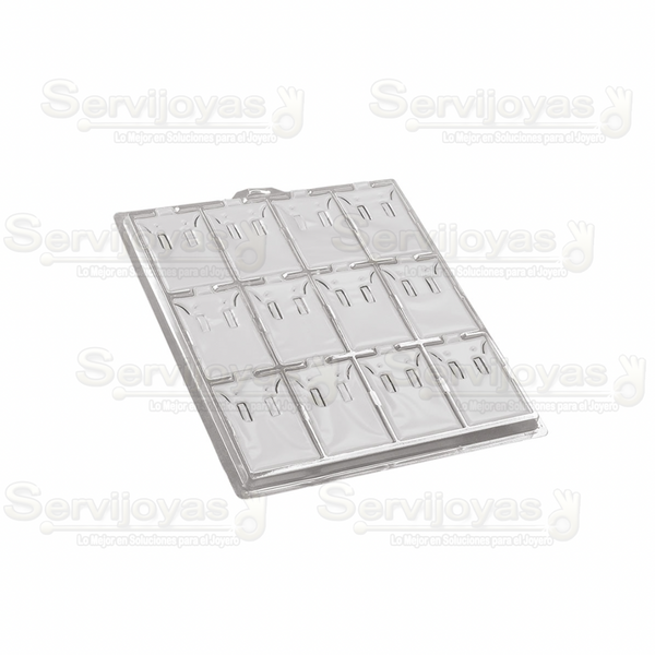 Estuche Transparente para 12 Blister Grande Medidas: 23x26.5x2.2cm 3318