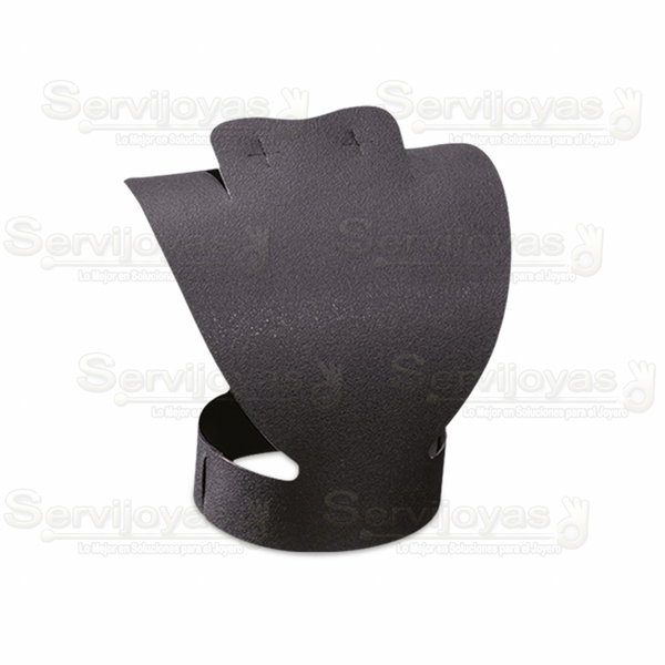 Exhibidor Armable Acrílico Negro Cuello Mediano Medidas: 13.9x9.4x14.7cm 5231