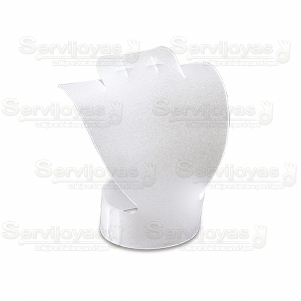 Exhibidor Armable Acrílico Transparente Cuello Chico Medidas: 10.9x7.4x12cm 5234